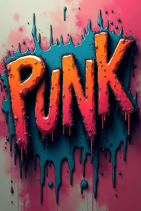 Punky word spelled melting