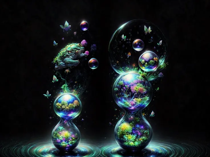 In this dimension colors and shapes change constantly. Psychedelic patterns will appear and disappear or change without warning. Space and time can warp into an optical illusion put through a colidoscope reflected in a funhouse mirror. Reality will bend an...