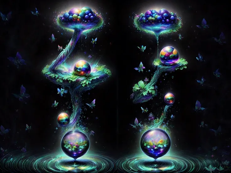 In this dimension colors and shapes change constantly. Psychedelic patterns will appear and disappear or change without warning. Space and time can warp into an optical illusion put through a colidoscope reflected in a funhouse mirror. Reality will bend an...