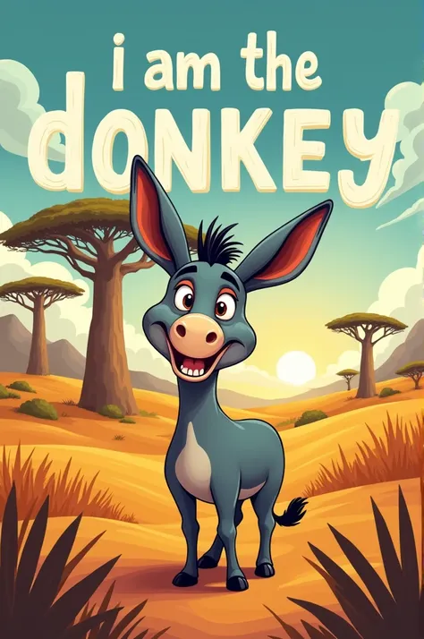 Lettering image that says I am the donkey that least savanness