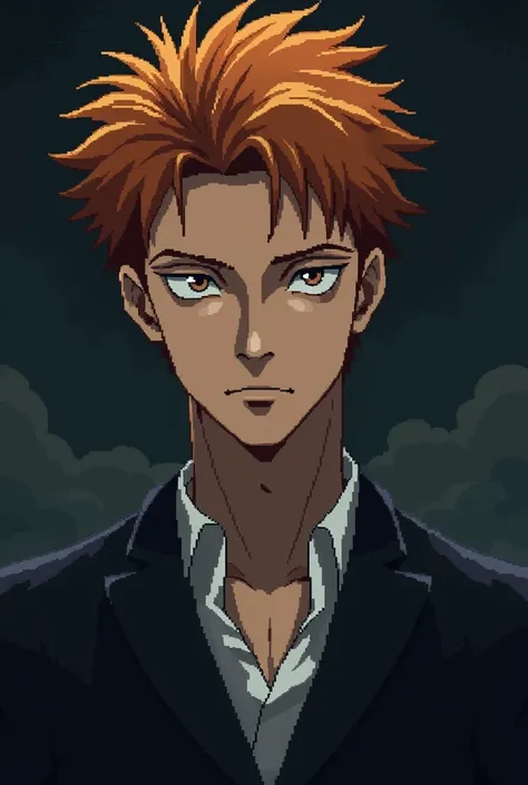 Create a Sosuke Aizen image in pixels 