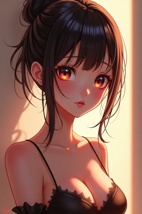 Hot anime girl in cropped