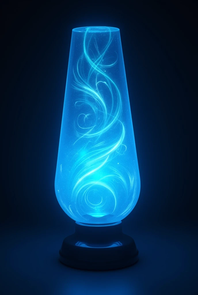 Create a strong blue lamp genius by holding the magic lamp