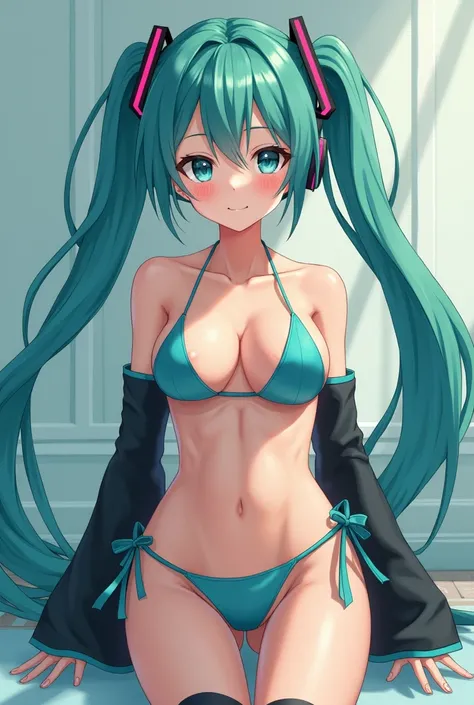 Create a naked image of Miku 