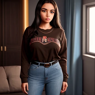 90s dark vintage film style, A thick upper body petite cute shy innocent slightly chubby upper body macromastia size breasts Mexican raven nyuugao nerdy emo teen, short volumetric brown hair, beautiful detailed brown eyes, cutely detailed lips, super cute ...