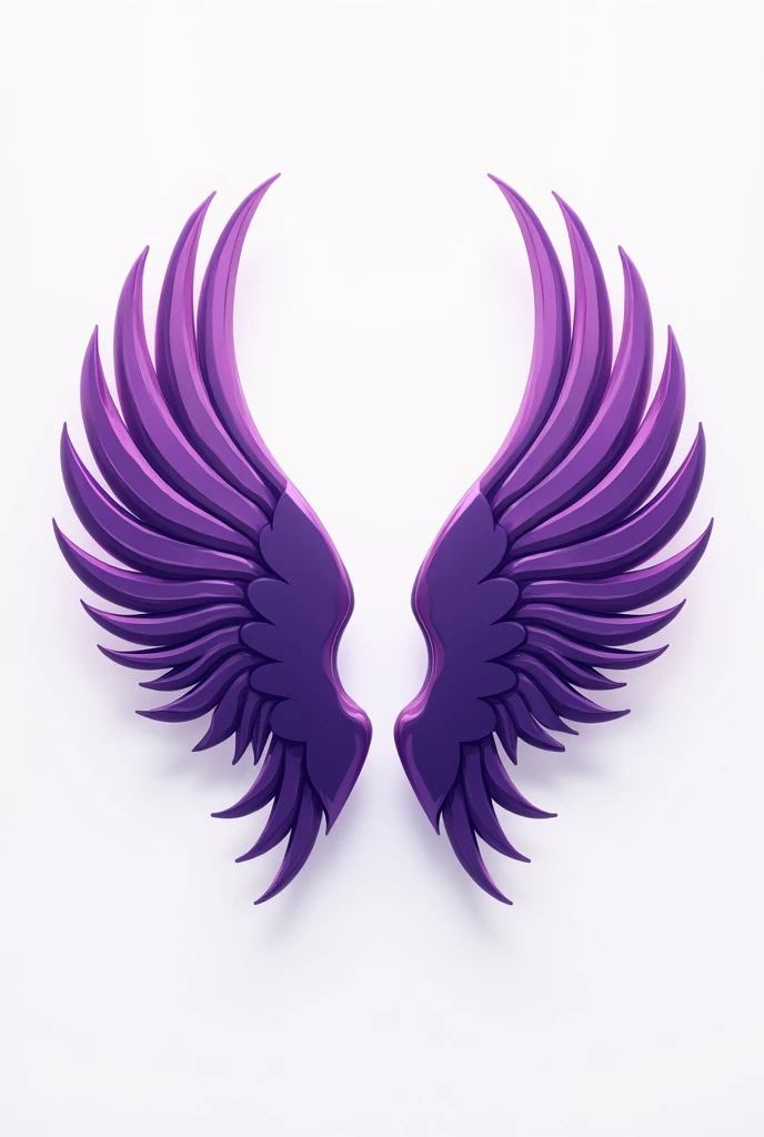 Wings company logo in purple color 