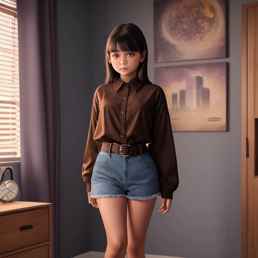 90s dark vintage film style, A petite cute shy innocent chubby upper body macromastia size breasts Mexican raven nyuugao nerdy 27 year old emo, short volumetric brown hair, beautiful detailed brown eyes, cutely detailed lips, super cute highly detailed eye...