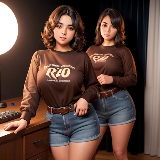 90s dark vintage film style, A petite cute shy innocent chubby upper body macromastia size breasts Mexican raven nyuugao nerdy emo teen, short volumetric brown hair, beautiful detailed brown eyes, cutely detailed lips, super cute highly detailed eyes and f...