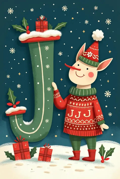 Chrismas card
With the name Jj on