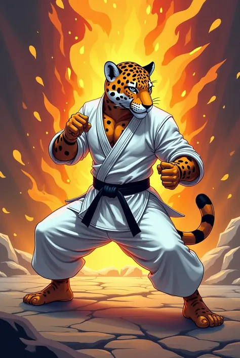 Jaguar, Karate, MARTIAlarts, fitness, uniform, cartoons, blackbelt