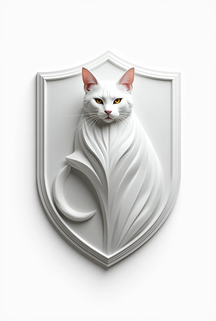 Photo of a cat team shield
Of soccer, the predominant color is white and the color of the cat is also white