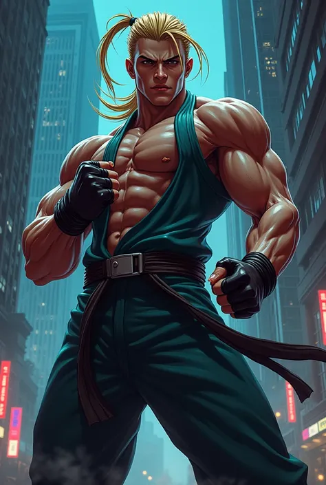  Andy Bogard  ( The King of Fighters)  in a combat position