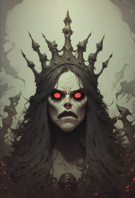 queen grimhilde cackling, unsettling laughter, too funny, unfunny, ominous, sinister, dark humor