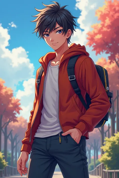 A male anime character for a YouTube channel 