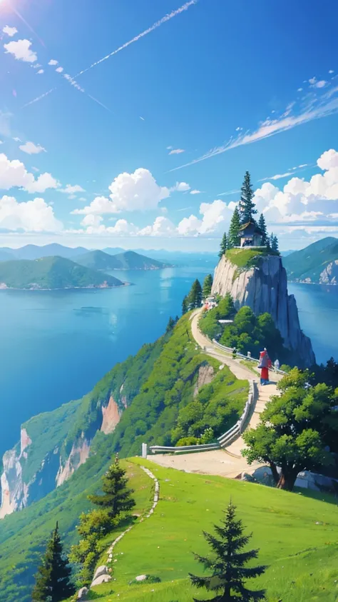 Please make the scenery Amanohashidate instead of Mt.