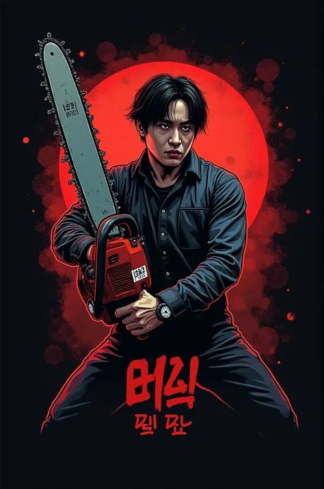 Create a jimin chainsaw logo