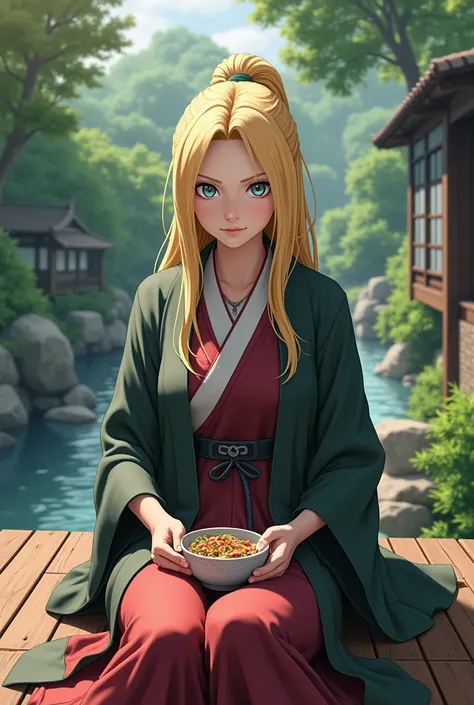 Tsunade eating deck