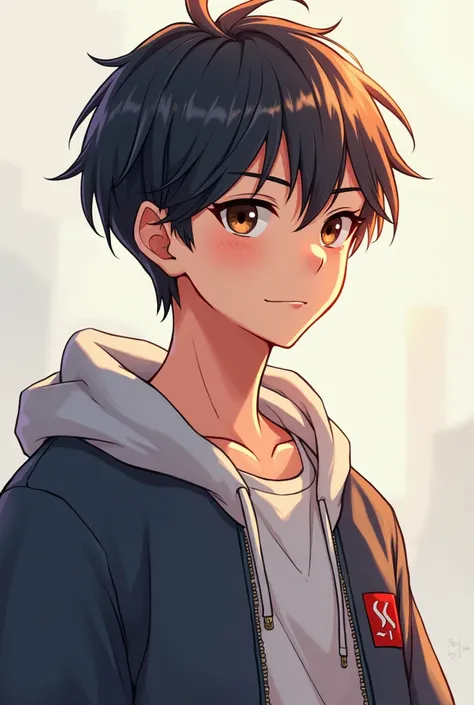 male　 anime style　Short Hair　front　30th Generation　Details