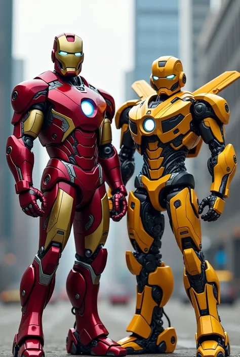 Collabe Iron Man And bumble bee