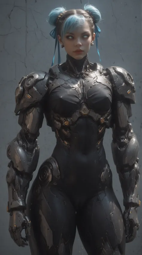 (nsfw:1), (Uncensored:1), score_9, score_8_up, score_7_up, (Three Quarters Shot), (1 girl), (Cyborg Chun-Li), beautiful teenage (skinny) muscular Asian cyborg girl, (bio-mecha:1.25), (huge upper body:1.75), (mechanical Cyborg arms:1.65), (mechanical Cyborg...