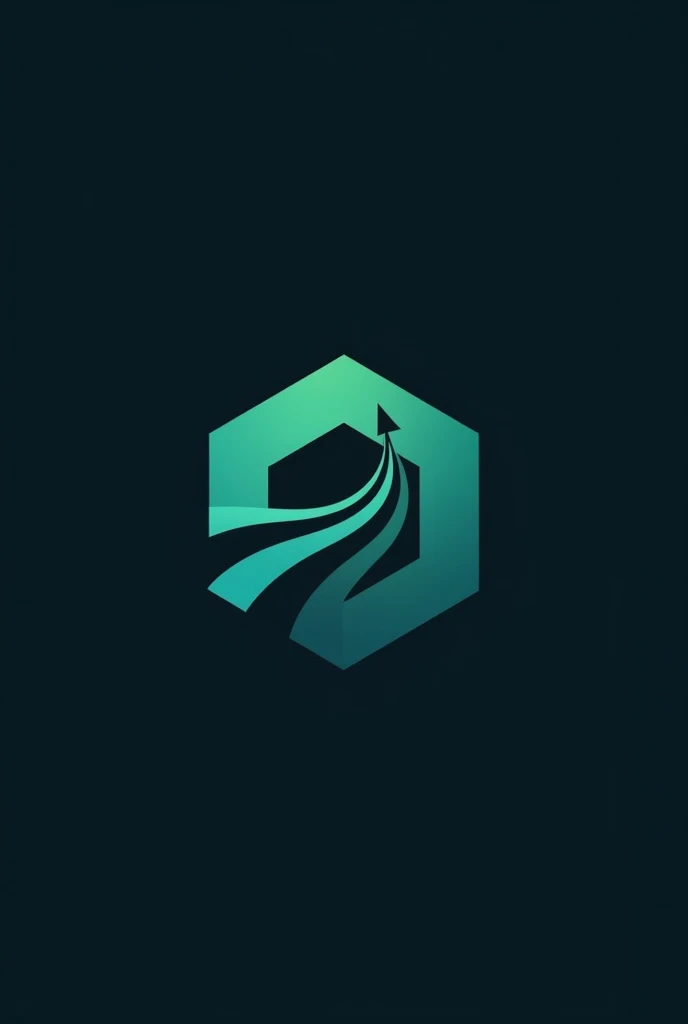 
"Design a modern and professional logo for SHUKRIA GROUP. The logo should feature a hexagon shape as the primary element with flowing wave-like lines inside it, symbolizing progress and growth. Incorporate a subtle arrow or upward-moving element within th...