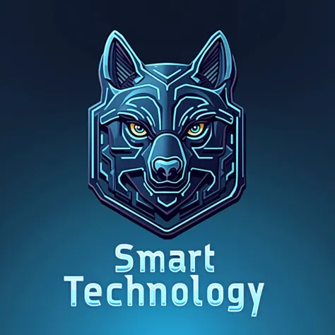 Create a futuristic and professional-looking logo for a tech startup called [Smart Technology], featuring sleek lines, modern fonts and a tech-inspired color scheme. The logo should reflect innovation and industry leadership, ideal for digital promotions a...