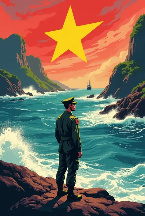 Vietnam Sea Sovereignty Propaganda Poster size A4 