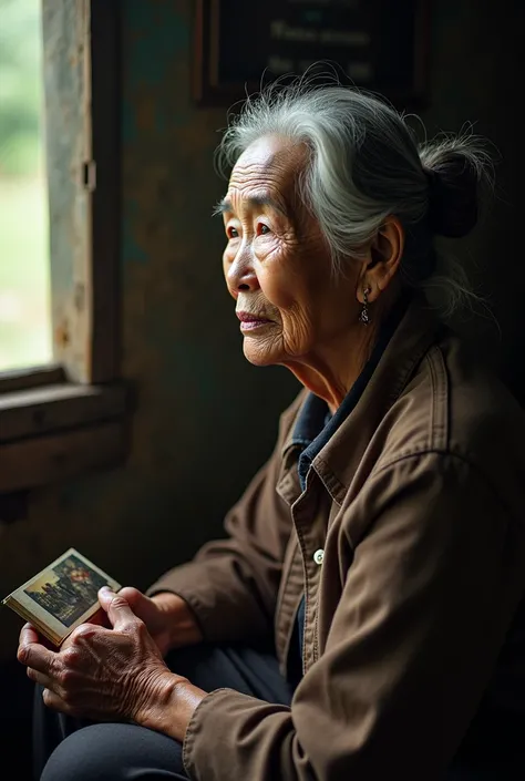 Photo of old Vietnamese mother misses her 