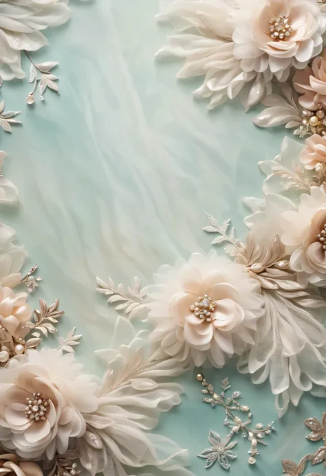 ((background only)),Overhead shot,(((masterpiece))), (((Highest quality))), ((Super detailed)), ((Very delicate and beautiful)), ( greatest masterpiece :1.4),delicate,８ｋ,((Arrange the square shaped fabric all over:1.5)),((Frills:1.5))((Beautiful layered tu...