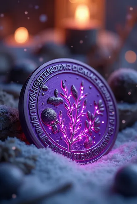 Christmas.  carv coin purple outstanding