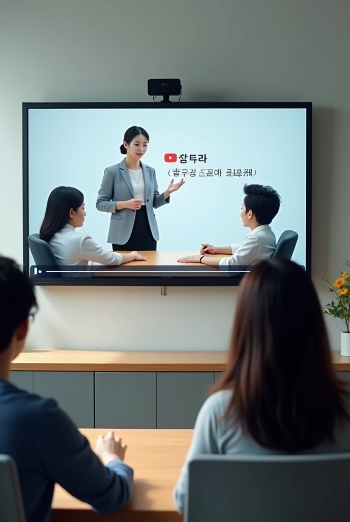 Make a image of Korean pronunciation class 16:utube screen size