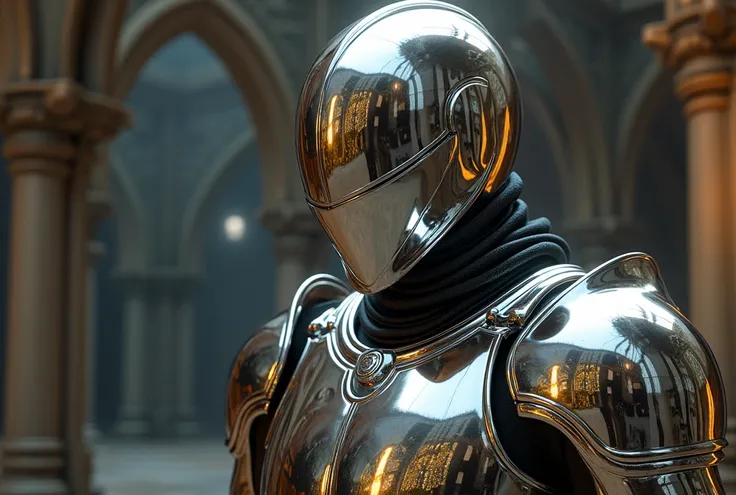 SHINY METAL ARMOR REFLECTS THE MOST REALISTIC ENVIRONMENT