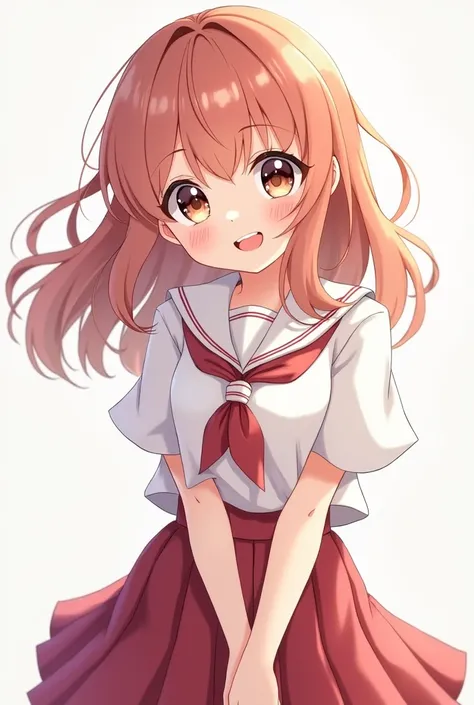 Photo of a petite anime schoolgirl posing 