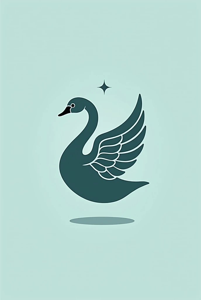 make a logo ,a swan,minimal