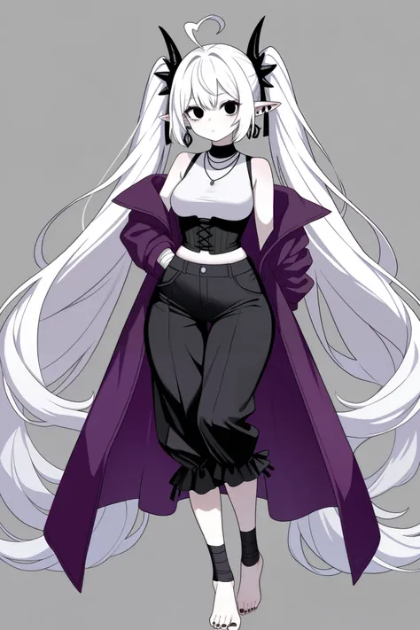 High Resolution, Anatomically Correct, High Details, High Quality, All Body, Very young. Background: forest.
Textured Skin, Pale Skin.
Absurdly long white Hair, Circle Ahoge, extremely long, loose and Messy white hair, Hair Accessories. Dynamic pose near a...