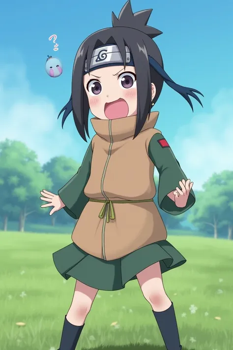 Hinata from Naruto farting