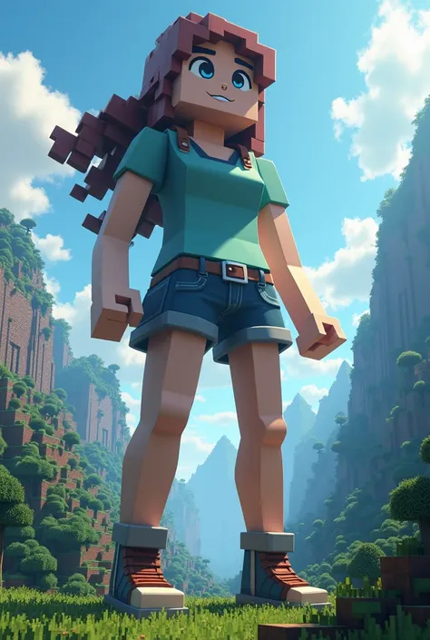 Giant girl Minecraft 