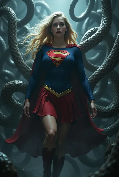 Supergirl attacked by tentacles