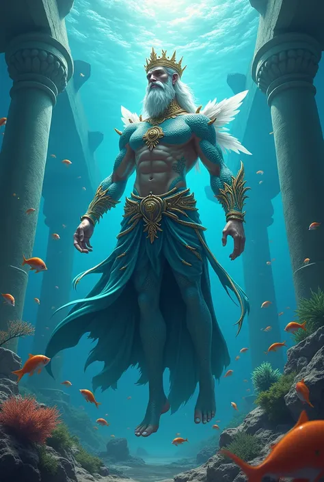 Animated image of the god Atlantis