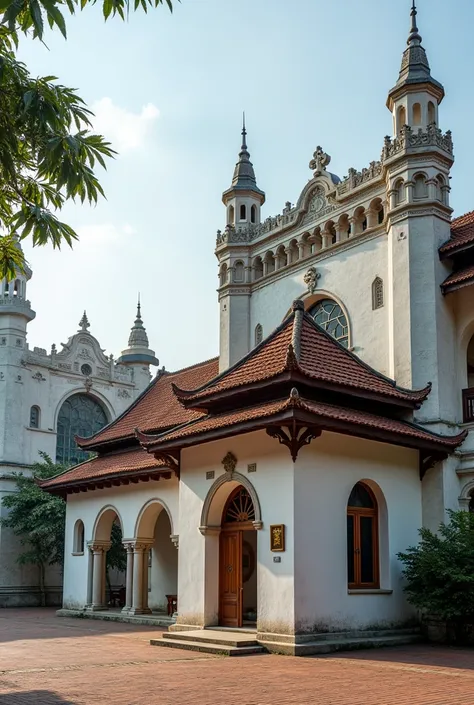 A traditional tiny mosque was build beside The Malacca Palace in 1500 