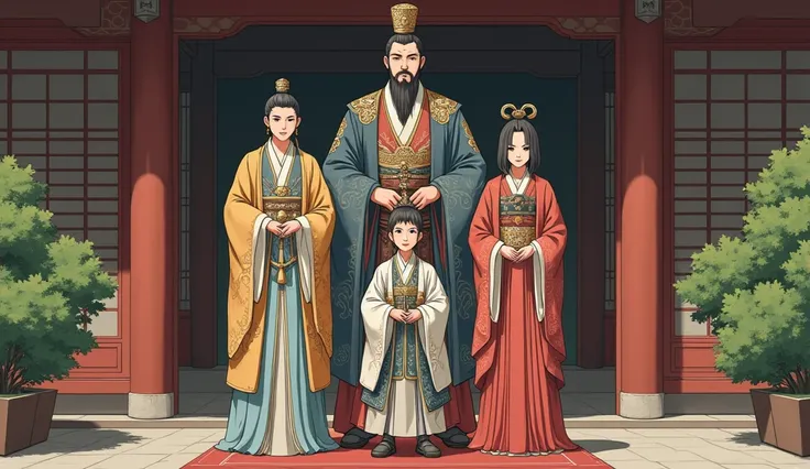 His father, the Emperor, was Emperor Ojin, and Daijaku-no-Mikoto was the middle of three siblings. , ancient Japan