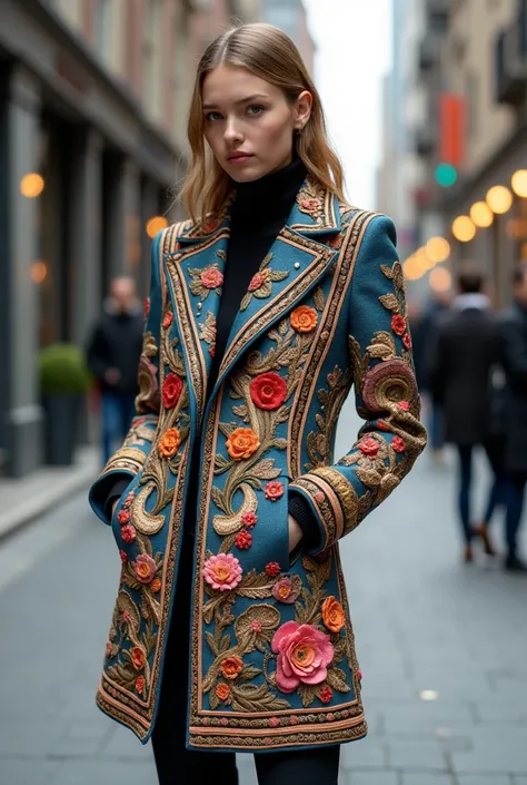 Creative Coat inspired by Needlework 