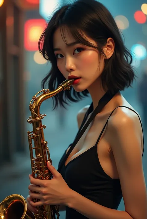 Saxy girl Korean 