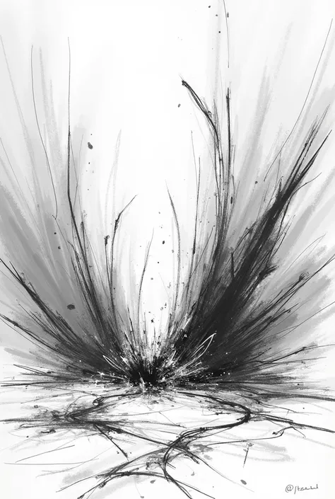 Abstract explosion make it sketch