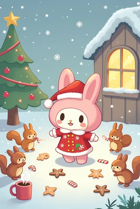 Draw Christmas by My Melody