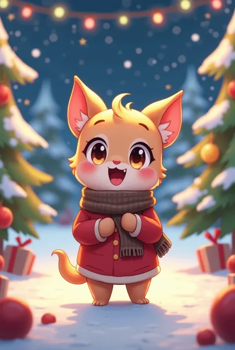 Cute image of ren singing Christmas