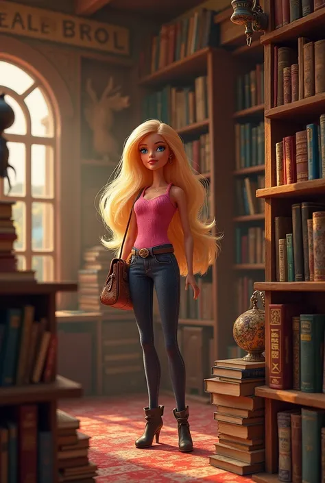 Barbie in the bookstore