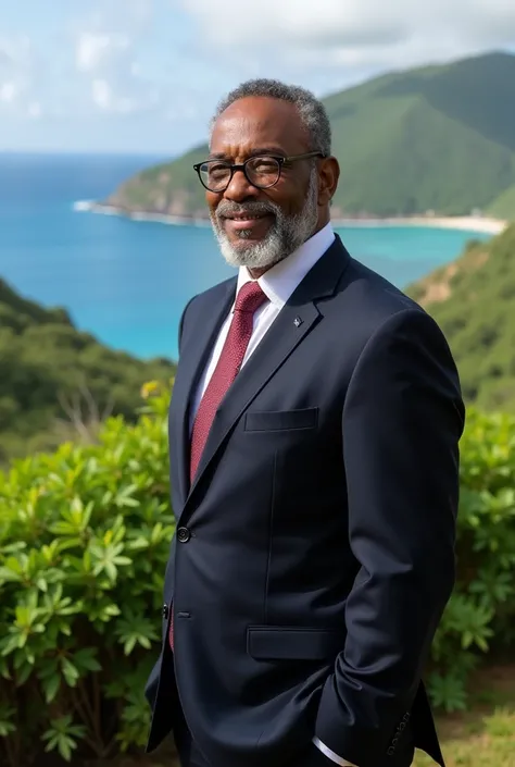 Prime Minister Ralph Gonsalves stands, St.  Vincent and the Grenadines
