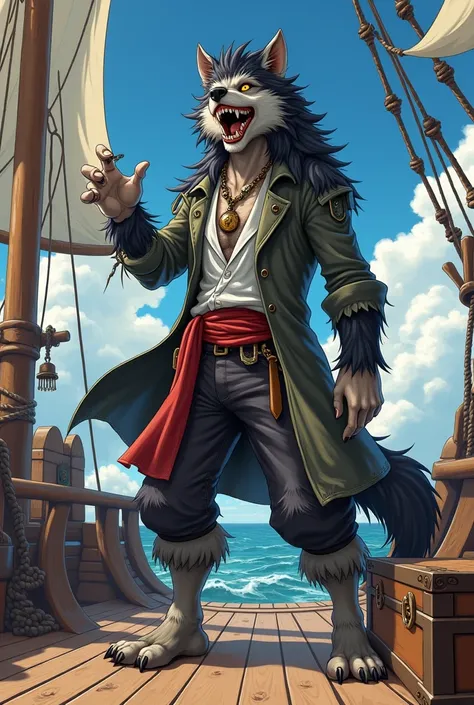 Werewolf 
Furry
Pirate 
Black hair 
Animé 
Friendly
Serrated mouth 