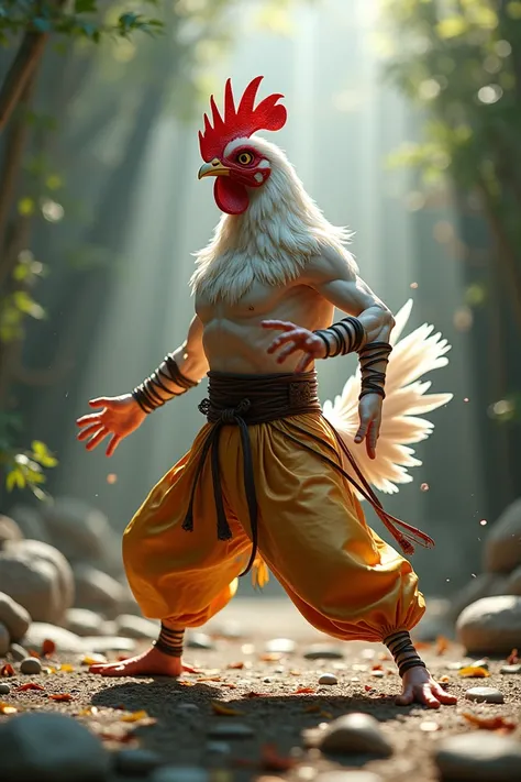 A headless Kung Fu chicken